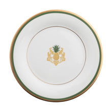  Charlotte Moss Ultra-White Pineapple Motif Center Well - Salad Plate - Pickard China - UCMWPIMC-005-TR