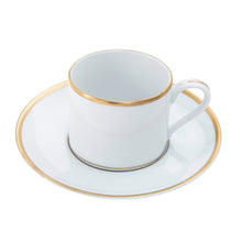  Ultra-White Signature Gold No Monogram Can Teacup Saucer - Pickard China - USIGONM-019-CN