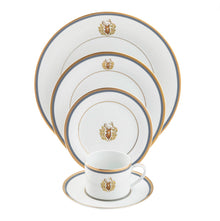  Charlotte Moss Stag Motif- 5 piece Place Setting - Pickard China - UCMWSTM-502-TR