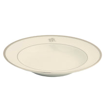  Ivory Signature Platinum With Monogram Soup Plate - Pickard China - SIPLWM-024-SP