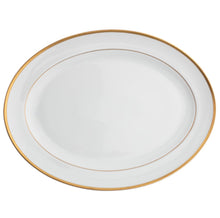  Ultra-White Signature Gold No Monogram Oval Platter - Pickard China - USIGONM-039-DX