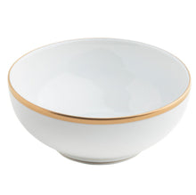  Ultra-White Signature Gold No Monogram Rice Bowl - Embassy Bowl - Pickard China - USIGONM-029-EM