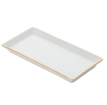  Ultra-White Signature Gold No Monogram Small Sushi Tray - Pickard China - USIGONM-198-FY