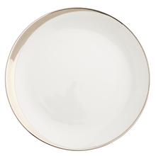  White Crescent Salad Plate