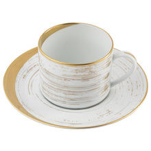  White Jubilee Wind Teacup Saucer - Pickard China - WJULWIN-019-SY