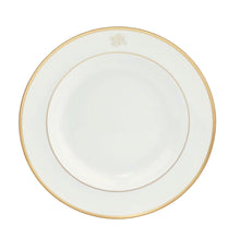  White Signature Gold With Monogram Dinner Plate - Pickard China - WSIGOWM-001-DX