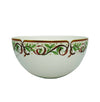 White Winter Festival Round Vegetable Bowl