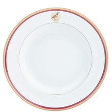  Charlotte Moss Quail Motif - Dinner - Gold and Red Band - Pickard China - UCMWQUM-001-TR