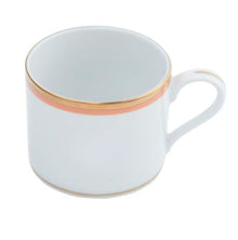  Charlotte Moss Ultra-White No Shell Motif - Tea Cup Saucer - Gold and Orange Band - Pickard China - UCMWSHM-019-CN