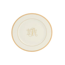  Ivory Signature Gold With Monogram Bread and Butter Plate - Pickard China - SIGOWM-009-DX