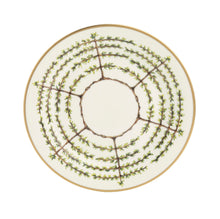  White Charlotte Moss Espalier Gold - Salad Plate - Pickard China - WCMESGO-005-TR