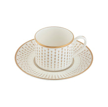  White Constellation Gold Teacup Saucer - Pickard China - WCONGOL-019-CN