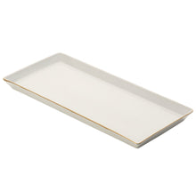  White Signature Gold No Monogram Large Sushi Tray - Pickard China - WSIGONM-199-FY