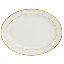  White Signature Gold No Monogram Oval Platter - Pickard China - WSIGONM-039-DX