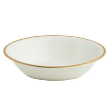 White Signature Gold No Monogram Oval Vegetable Bowl - Pickard China - WSIGONM-041-DX