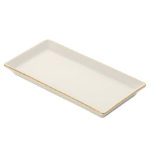  White Signature Gold No Monogram Small Sushi Tray - Pickard China - WSIGONM-198-FY